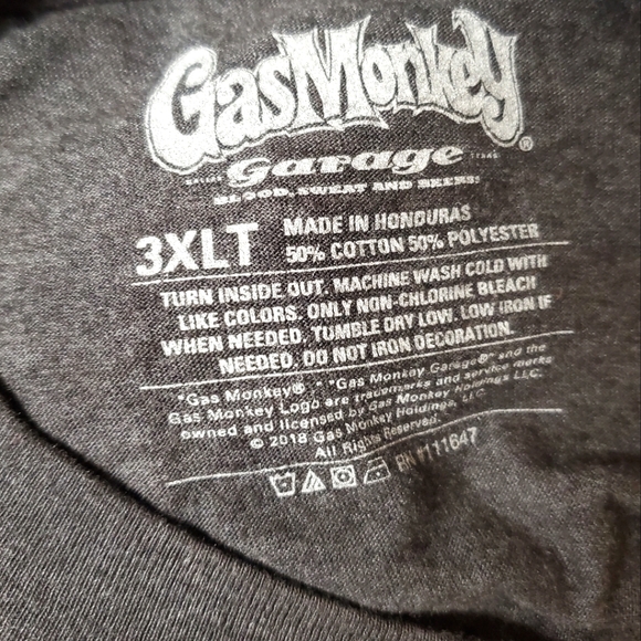 Gas Monkey Garage Plus sizs t-shirt 3XL XXXL Big and tall - Picture 6 of 6